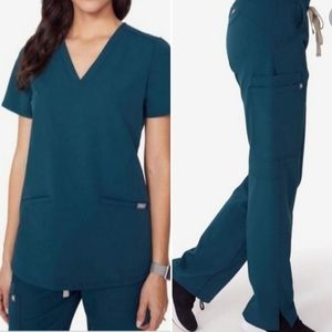 Original Caribbean Blue Figs Scrubs Set M/MP